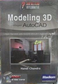 7 Jam Belajar Interaktif Modeling 3D dengan AutoCAD