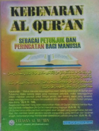 kebenaran Al Qur'an sebagai Petunjuk dan Peringatan bagi Manusia