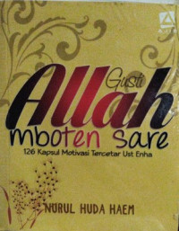 Gusti Allah Mboten Sare